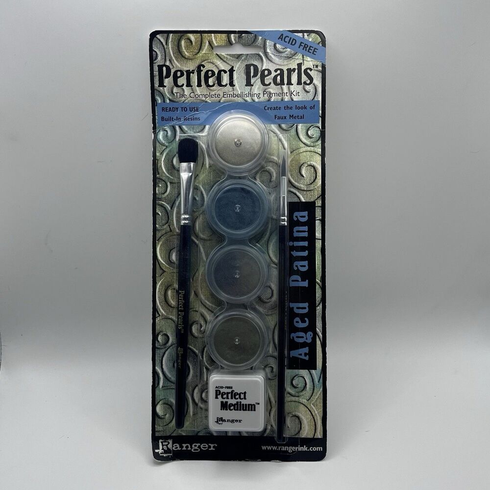 Ranger PPP-KIT-21803 Perfect Pearls Pigment Powder Kit-Aged Patina Made In USA